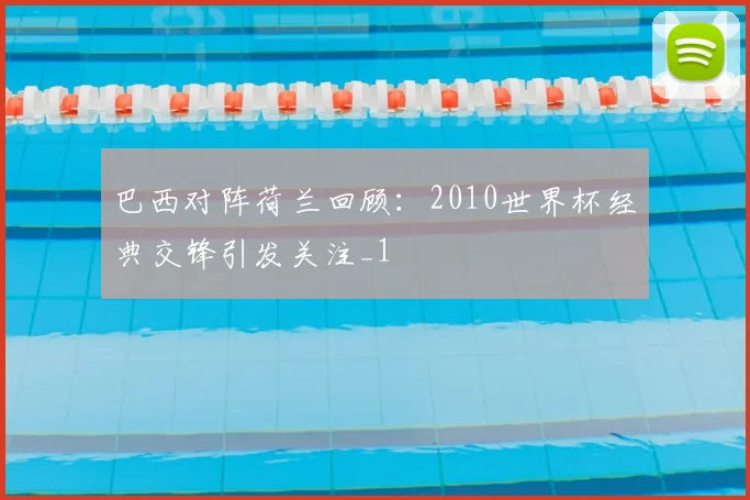 巴西对阵荷兰回顾：2010世界杯经典交锋引发关注_1